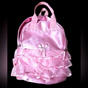 Pink Ruffled Ballet Tutu Backpack